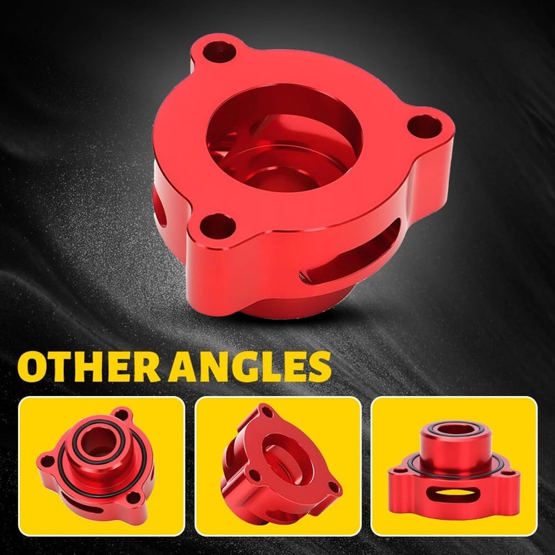 RselectMet Turbo Vacuum Adapter BOV Red 2015-2019 For FORD MUSTANG ECOBOOST 2.3L - Image 4